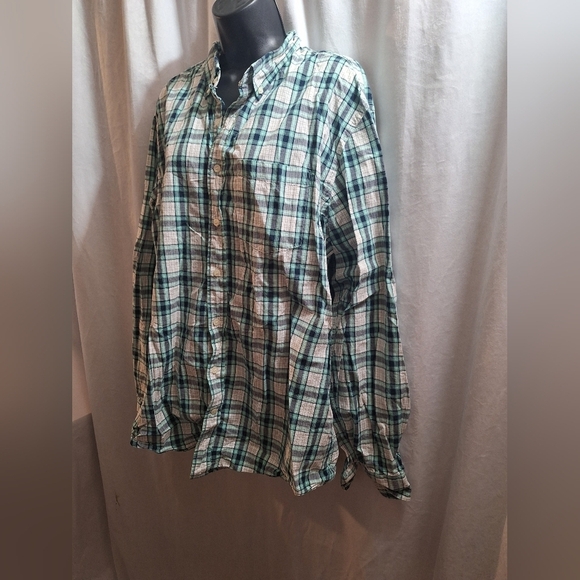 Old navy  men's plaid button-down XL - Picture 3 of 5